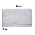 tapis bain microfibre antidérapant absorption eau doux moderne blanc beige gris
