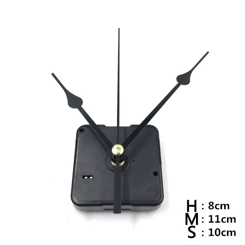 mouvement quartz réparation montre aiguilles métal rectangulaire rainuré noir moderne bricolage horloger pièces rechange
