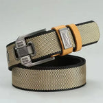ceinture homme toile marron bleu marine beige noir moderne maille fine boucle clic