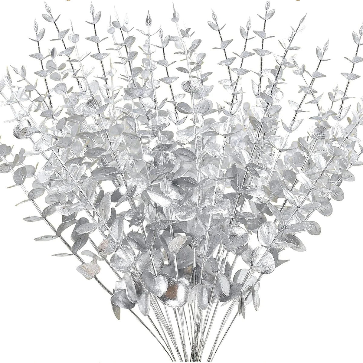 bouquet artificiel feuilles vertes naturel minimaliste ruban blanc vase blanc tapis beige ornement extérieur