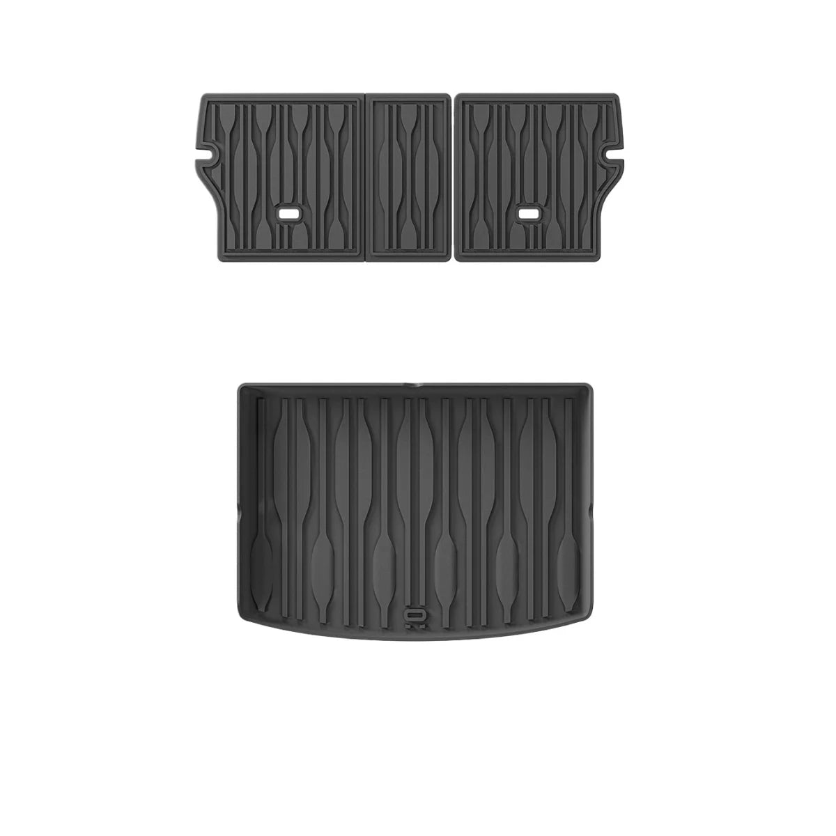 tapis sol voiture noir rayures horizontales moderne BYD ATTO3 tapis avant arrière coffre imperméable