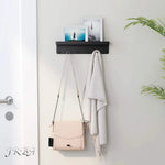 organisateur mural noir moderne porte clés crochets rangement vis porte monnaie montre bracelet couteau