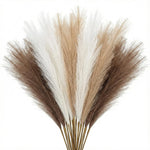 plumes artificielles boho chic decoration maison vase blanc fleurs soie couleur mixteintérieur minimaliste