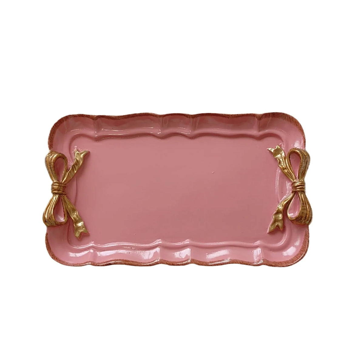 plateau rétro ornements dorés vert pastel rose blanc rouge vintage élégant clips dorés