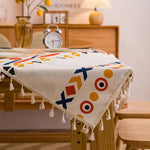 Nappe géométrique moderne coton polyester table basse extérieure hiver printempsété automne