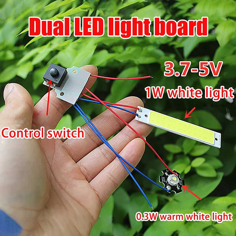panneau led double blanc noir vert bleu rouge électronique compact bouton contrôle câbles