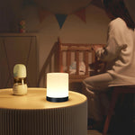veilleuse lampe table led blanc moderne éclairage nuit chambre tactile charge