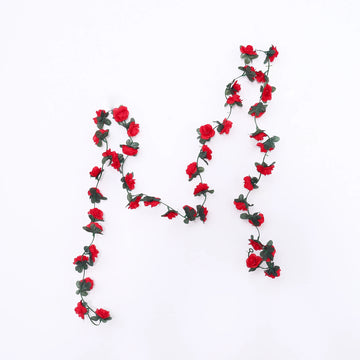 guirlande artificielle fleurs roses décoration mariage anniversaire intérieur romantique