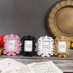 cadres photo vintage rose noir or shabby chic floral sculpté posable
