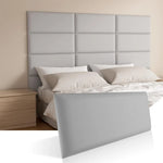 tête lit moderne noire 50cm 20cm panneau rectangulaire autocollant chambre coucher salon