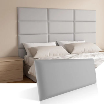 tête lit moderne noire 50cm 20cm panneau rectangulaire autocollant chambre coucher salon