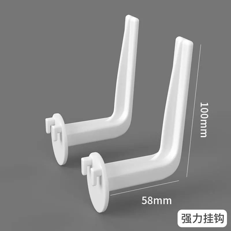 panneau perforé blanc étagère murale moderne accessoires rangement clips couteau clavier figurines