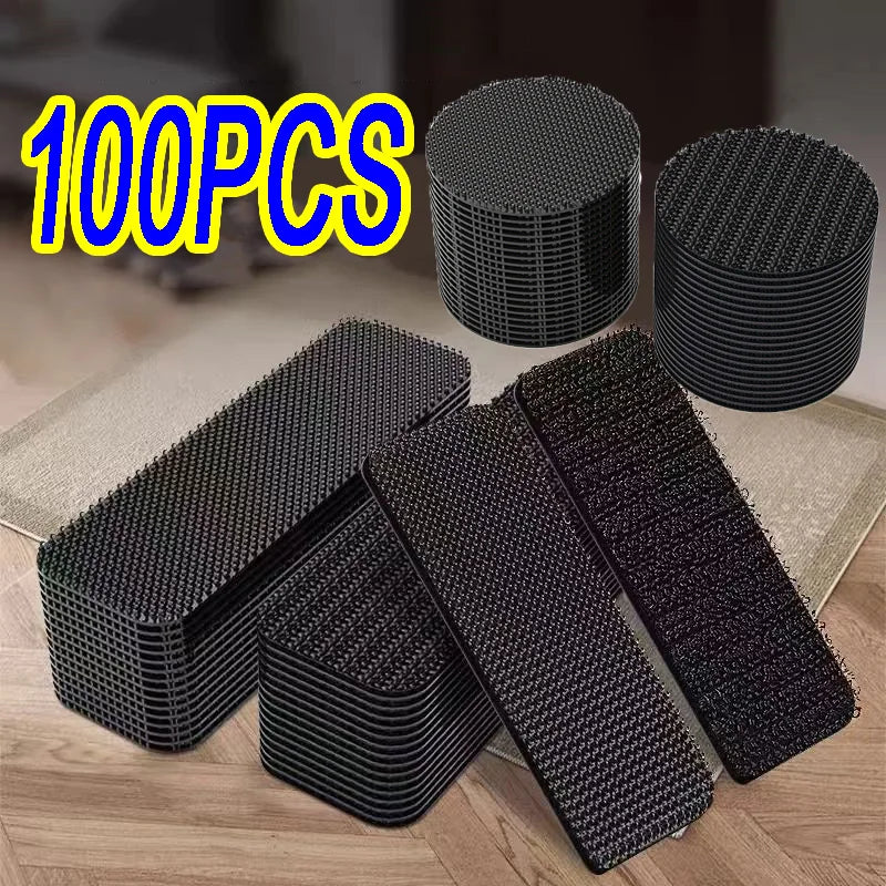 rubans adhésifs velcro noirs tissés résistants auto adhésifs vêtements sacs 100 pièces moderne