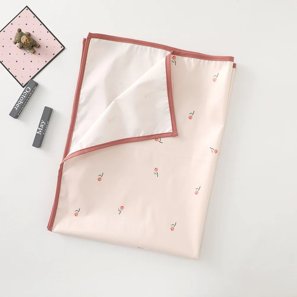 couverture bébé imprimée animaux mignons moderne beige vert rose douce
