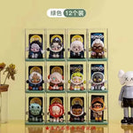 organisateur collection transparent empilable figurines modernes acrylique différentes couleurs clips