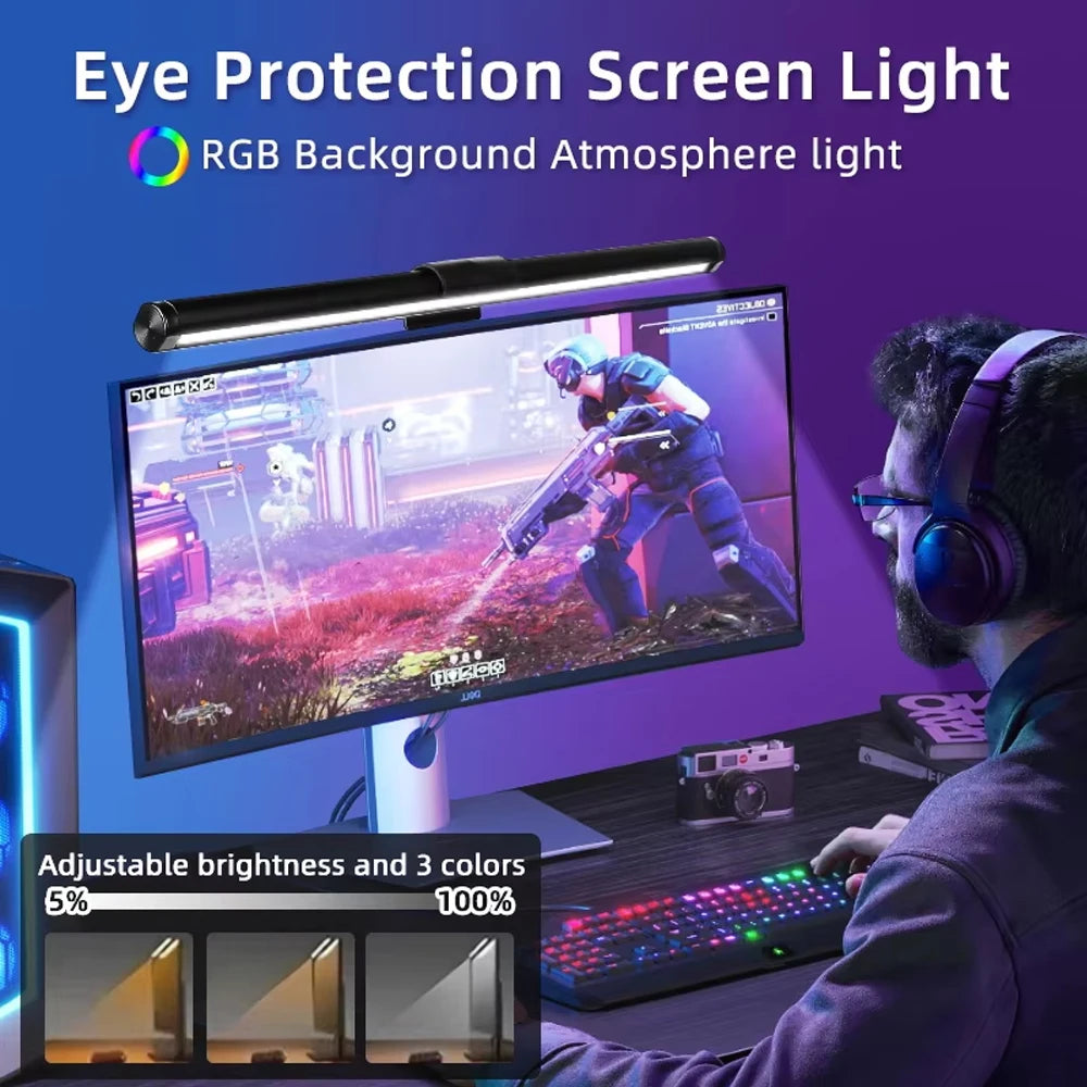 lampe led noir moderne télécommande éclairage rgb variable