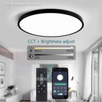 lampe led moderne blanc télécommande application 50cm diamètre 2000 82000lm