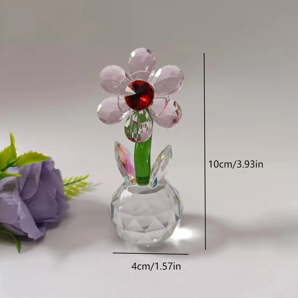 bouquet fleurs artificielles verre plastique moderne rouge blanc vert bleu violet