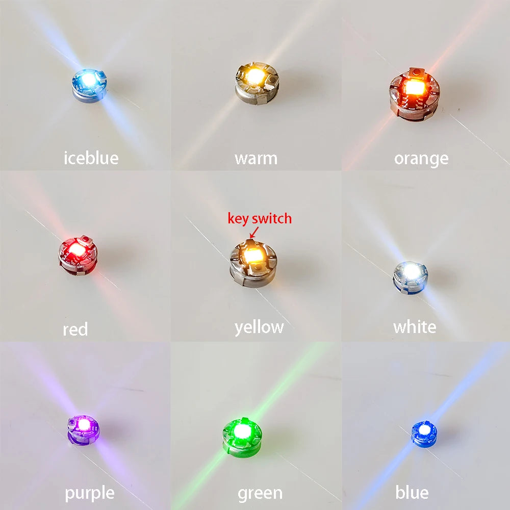 lampe led bouton clé super lumineuse couleurs variées moderne compacte diorama bricolage modélisme roboteque
