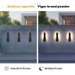 lampe murale extérieure led noir minimaliste moderne autonome hydrofuge 85 265v