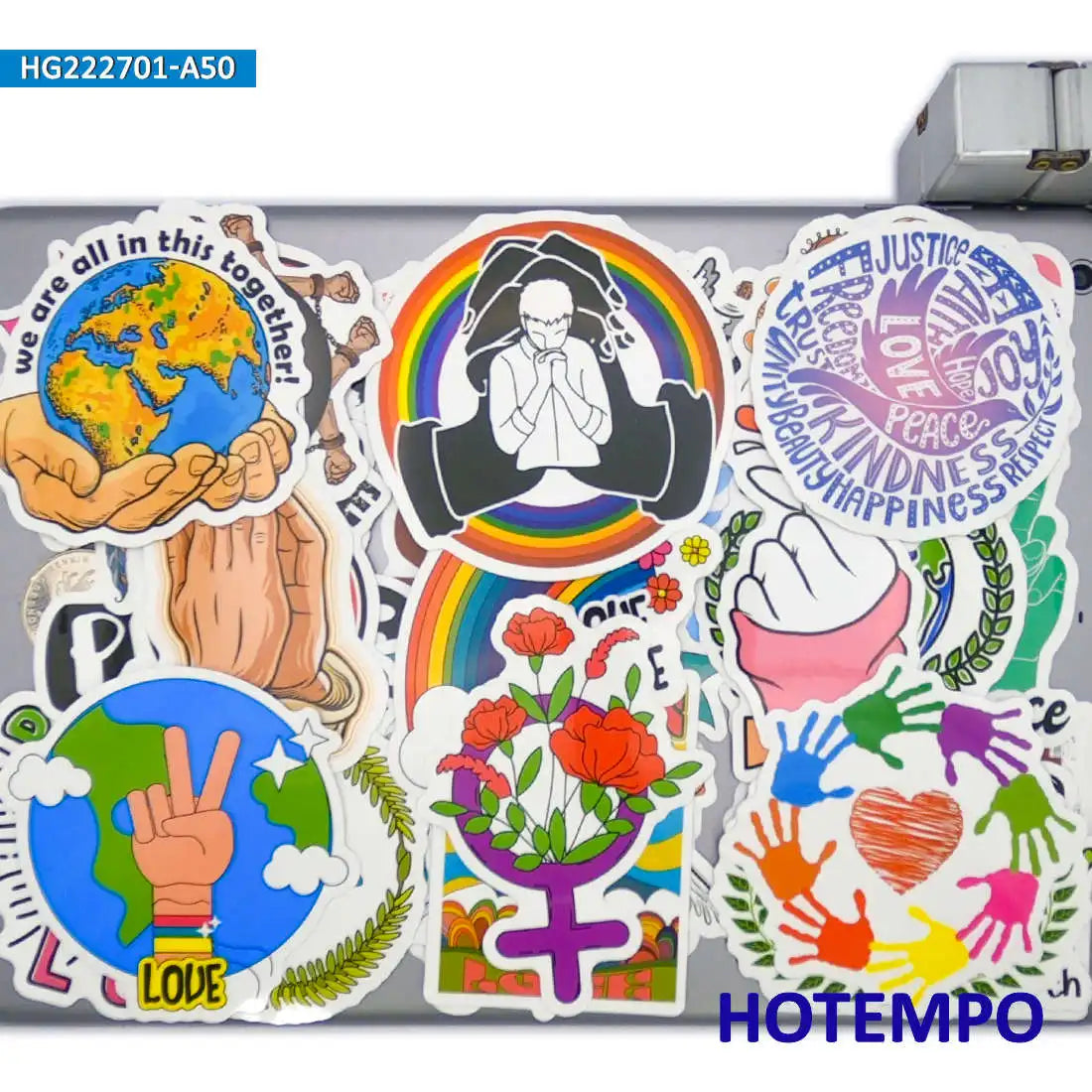 sticker adhésif pop art graphique diy decoration multicolore guitare skate helmet moto voiture bicyclette