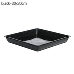 plateaux carrés plastique durable goutte goutte sauciers plantes modernes 12x12cm 15x15cm 18x18cm 22.2x22.2cm 25.6x25.6cm
