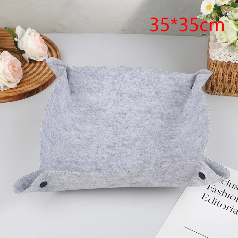 plateau rangement moderne bleu rose rouge jaune gris uni opaque 20cm 35cm