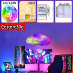 lampe led nuage multicolore moderne adhésive ruban led contrôleur chambre