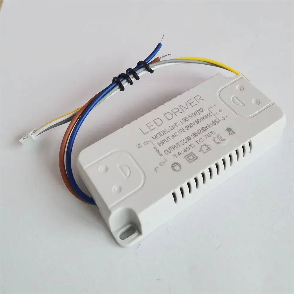 transformateur led blanc industriel plat lisse câbles couleur alimentation courant constant trois couleurs gradation