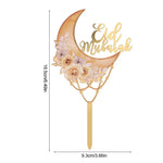 décoration gâteau or rose bleu boho chic pique bois fleurs géométrique İslam fête