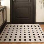 tapis sol intérieur extérieur antidérapant pvc moderne brosse boue motif imprimé