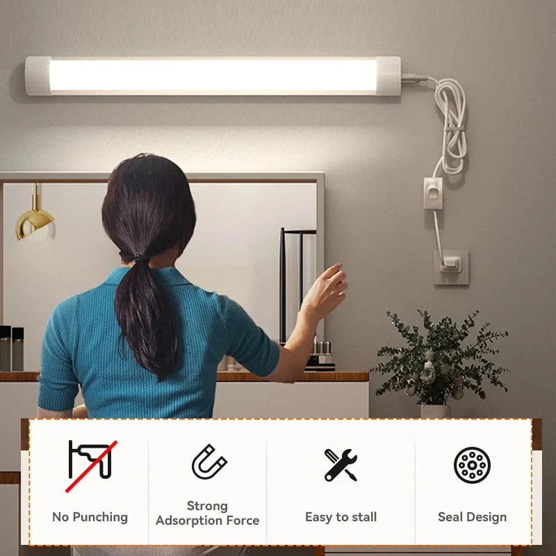 lampe led moderne 30cm 50cm 10w 20w blanc adhésif chambre coucher