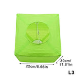 lanternes carrées papier plissé blanc orange vert rouge jaunes simples décoratives anneaux cordons métalliques