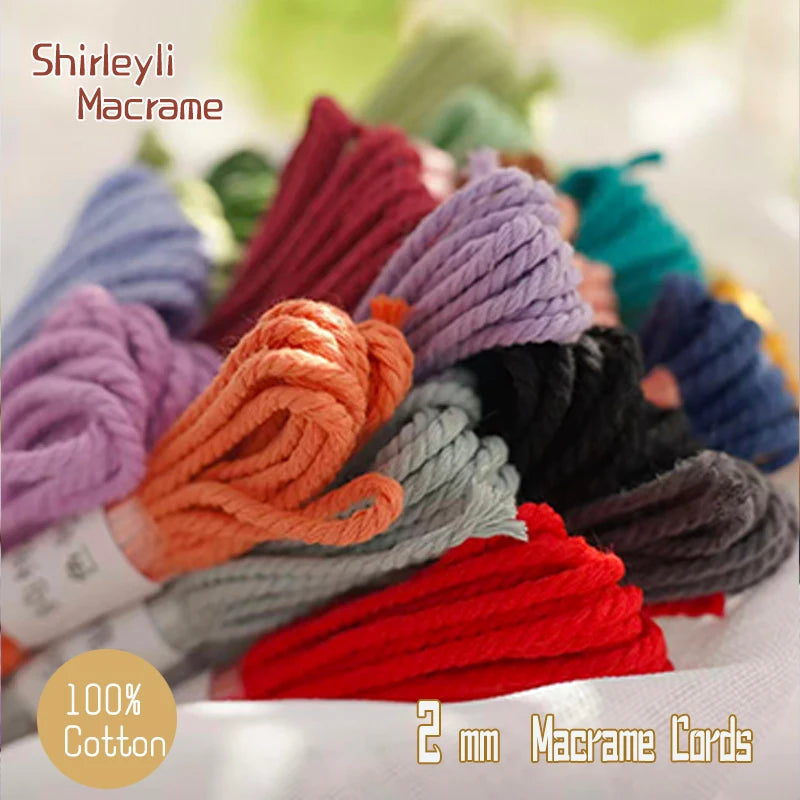 corde macramé coton pur torsadée bijoux artisanaux projets créatifs diy fait main