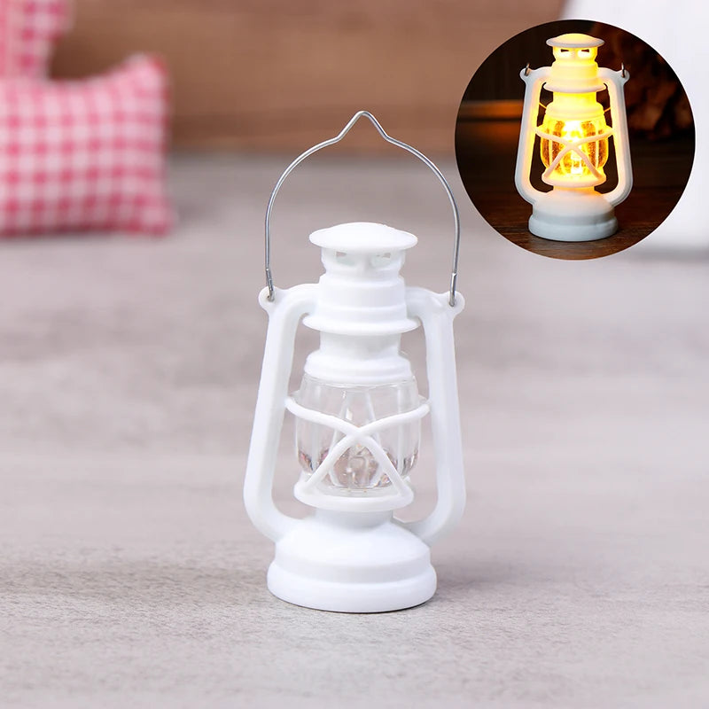 lanterne transparente ancienne vintage noir blanche barreaus annneau métallique led simulateur cierge maison scène