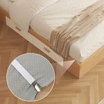clips draps noir blanc rayures horizontales élastiques anti glisse support couverture moderne chambre