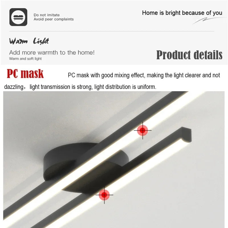 lampe murale moderne led noir or minimaliste surface