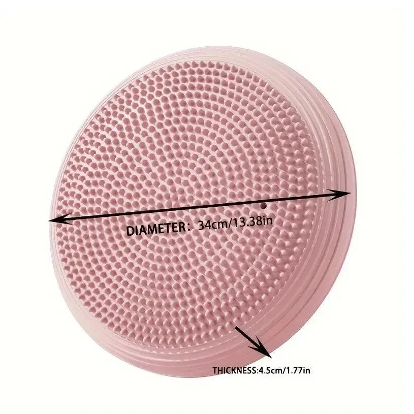 disque massage rose clair texturé surface moderne caoutchouc naturel épais qualité senior absorption shocks
