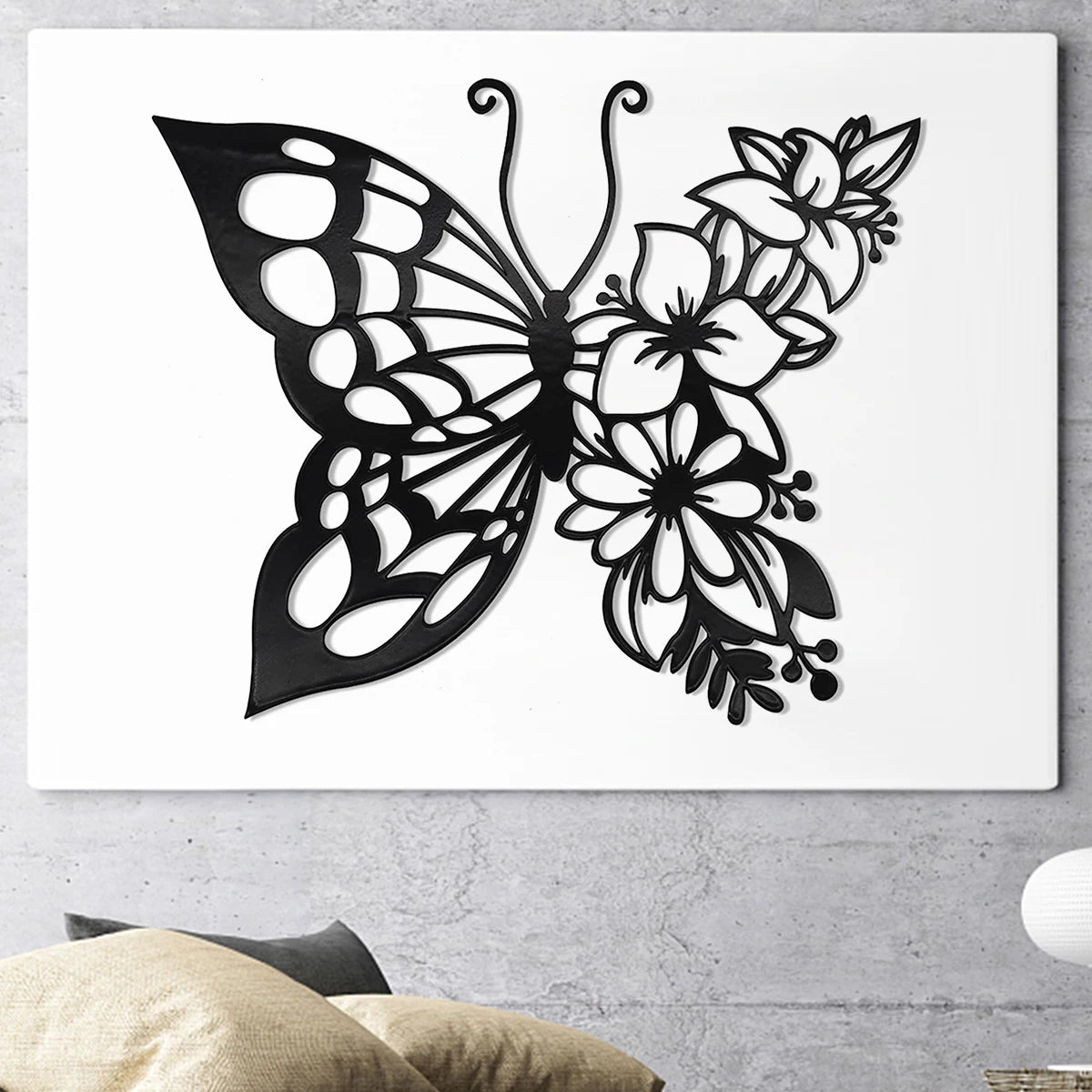 Papillon mural dans une chambre à coucher