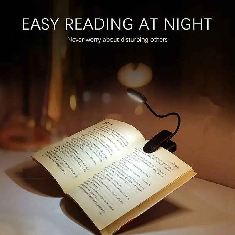 lampe lecture led rechargeable portable clipser flexible noir moderne chambreétudelectureportable