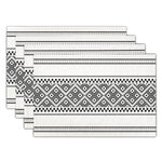 serviettes table lin blanc bleu fleuri classique vintage respectueux environnement opaques