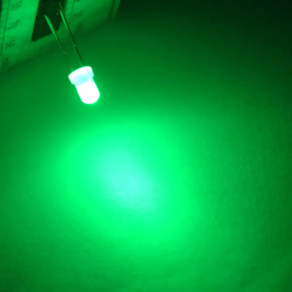 Diodes led 3mm bleu vert rouge blanc chaud jaune diffuses 1000pcs nouvelle