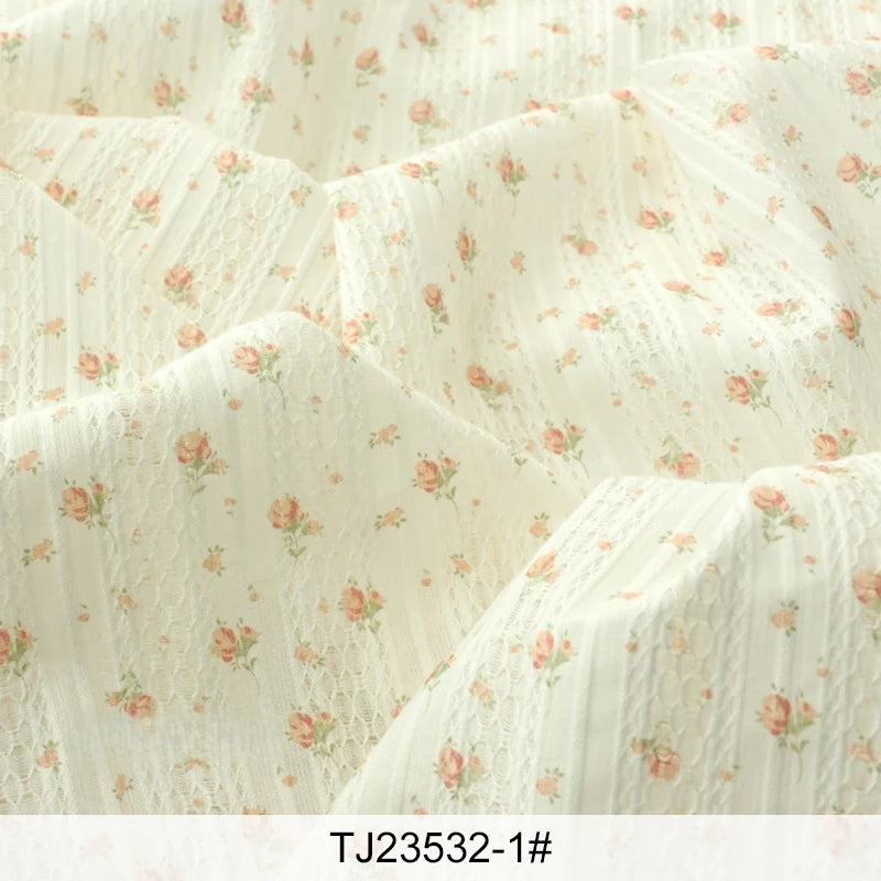 tissu blanc floral transparent dentelle vintage robes chemisiers 100% coton