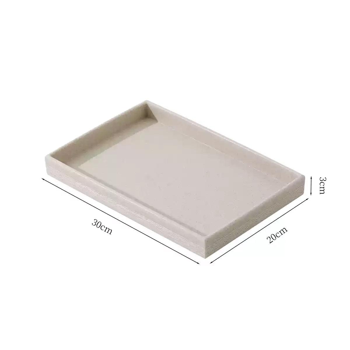 ensemble salle bain moderne beige clair plateau gobelet trousse coton flacon savon brosse dents