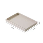 ensemble salle bain moderne beige clair plateau gobelet trousse coton flacon savon brosse dents