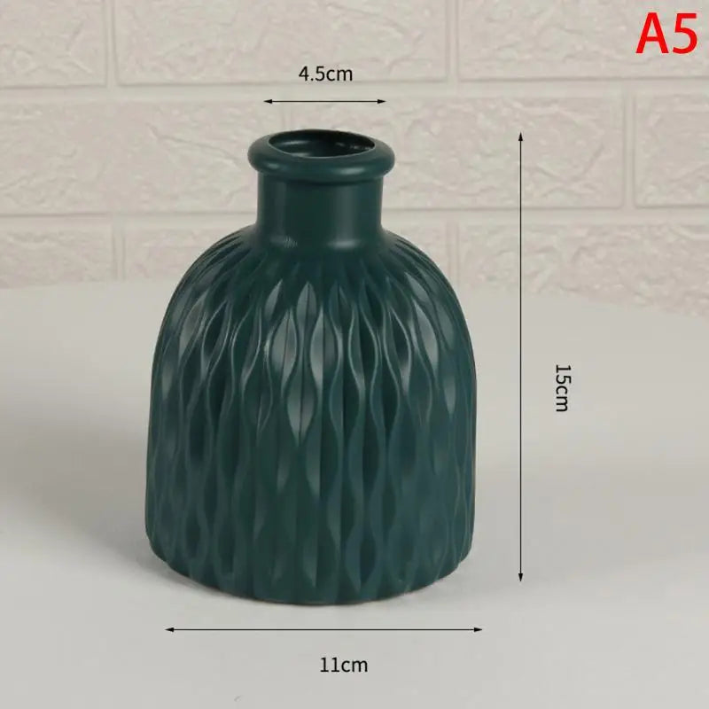 vases modernes texturés couleurs blanc vert rouge rose orange décoration intérieure extérieure minimaliste