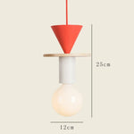 Suspension lumineuse moderne bois naturel rouge beige blanc bleu marron plastique translucide