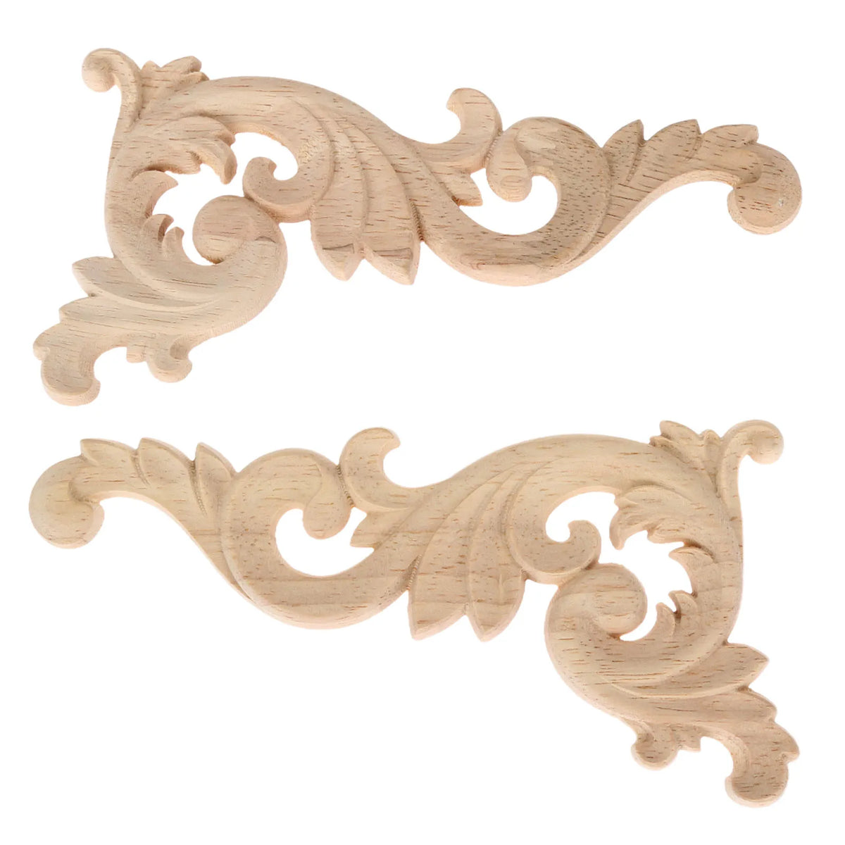 appliques bois sculpté fleur motif baroque décoration miroir armoire chaise meubles maisonOpaque motifs floraux