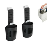 brosse toilette bleu noir crochets ajustables texture lisse moderne pratique