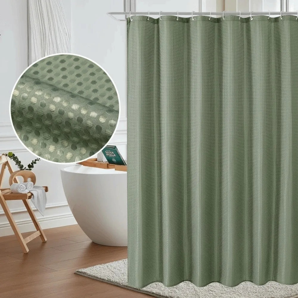 rideau douche moderne vert olive noir marron foncé bleu marine blanc beige gris texture